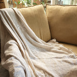 White Palm Throw - Fringe