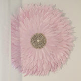Pink Feather & Shell Juju Hat