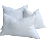 Stonewashed Heavy Weight French Linen Cushion - White