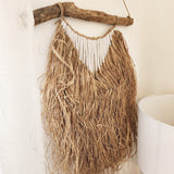 "Sara" Raffia & cotton Wall Hanging