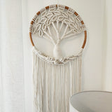 Tree Of Life Dreamcatcher | Off White & Bamboo