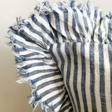 Pure French Linen Pinstripe Cushion