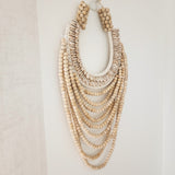 "Ava" Beaded Cowrie Tribal Necklace Wall Hanging