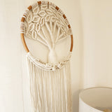 Tree Of Life Dreamcatcher | Off White & Bamboo