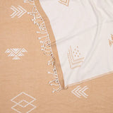 Mayan Brushed Cotton Woven Throw | Butterscotch