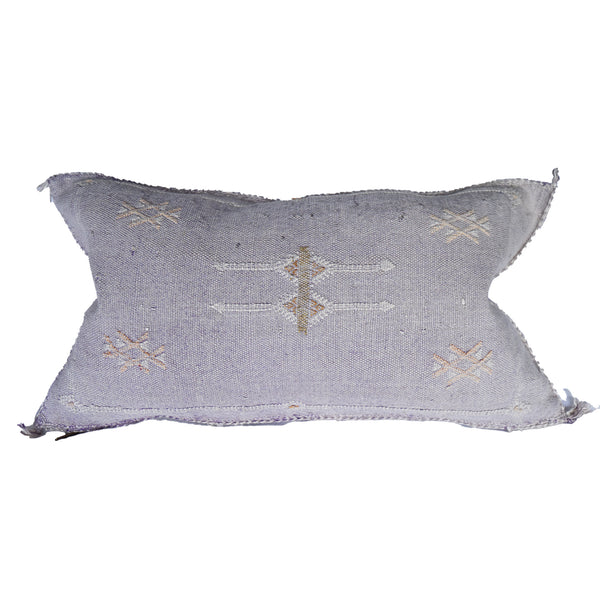 Mini Lumbar Cactus Silk Cushion | Purple #47
