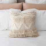 Aurora Boho Cushion | Natural Ivory