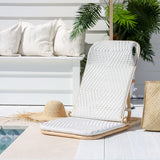 Rattan Beach Chair | White
