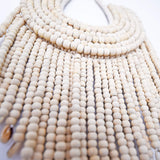 Beaded Tribal Necklace Wall Hanging-Boho Abode-bali,beaded,beads,decor,handmade,necklace,tribal,tribal necklace,wall decor,wall hanging