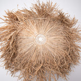 Raffia & Shell Juju Hat-Boho Abode-bali,brown,decor,handmade,juju,juju hat,raffia,shell,wall decor,wall hanging