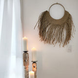 "Tiki" Seagrass Fan Wall Hanging