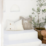 Island Palm Fringe Cushion