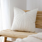 White Palm Cushion