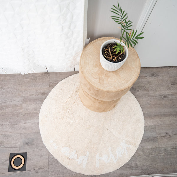 "... And Relax" Tufted Round Bath Mat | 70cm