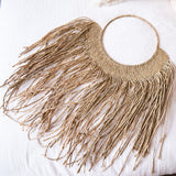 "Tiki" Seagrass Fan Wall Hanging