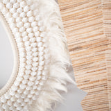 Large White Feather & Shell Tribal Necklace