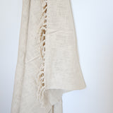 Henley Cotton Throw | Natural