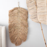 Raffia Feather Wall Hanging