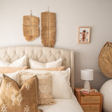 Raffia Feather Wall Hanging