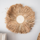 Raffia & White Shell Juju Hat