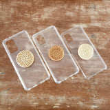 Rattan Pop Socket | Natural Light