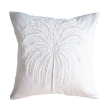 White Palm Cushion