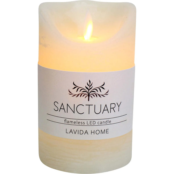 Sanctuary Flameless Candle | Ivory