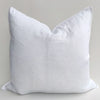 Stonewashed Heavy Weight French Linen Cushion - White