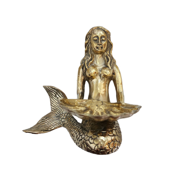 Brass Mermaid Clam