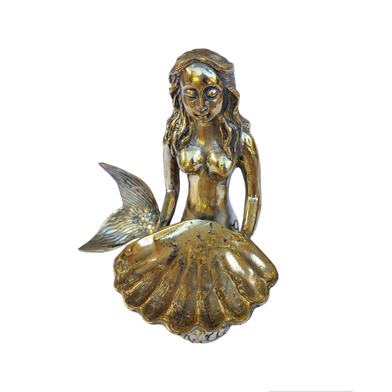 Brass Mermaid Clam