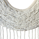 White Beaded Tribal Necklace