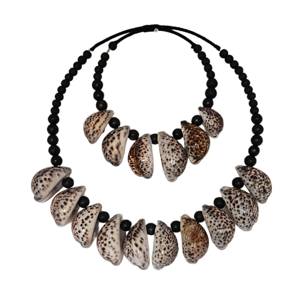 Black Cowrie Shell Necklace