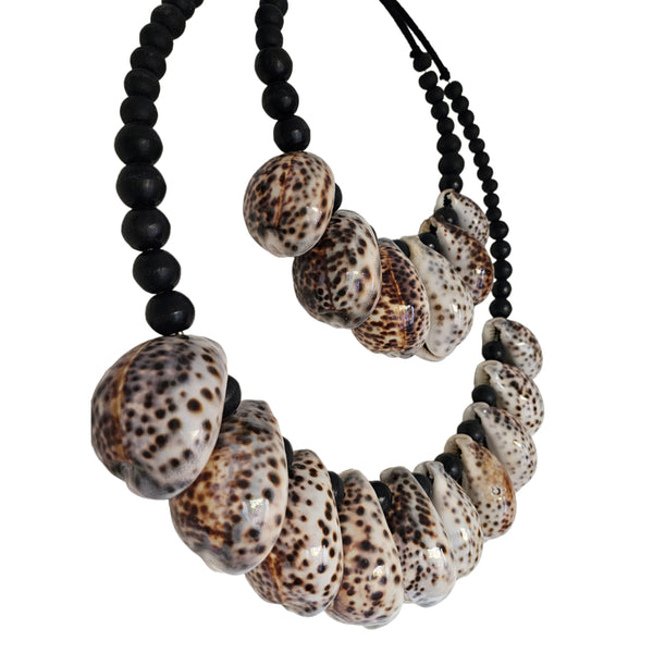 Black Cowrie Shell Necklace