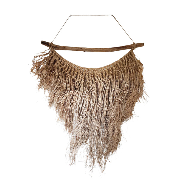 "Misty" Raffia & Jute Wall Hanging