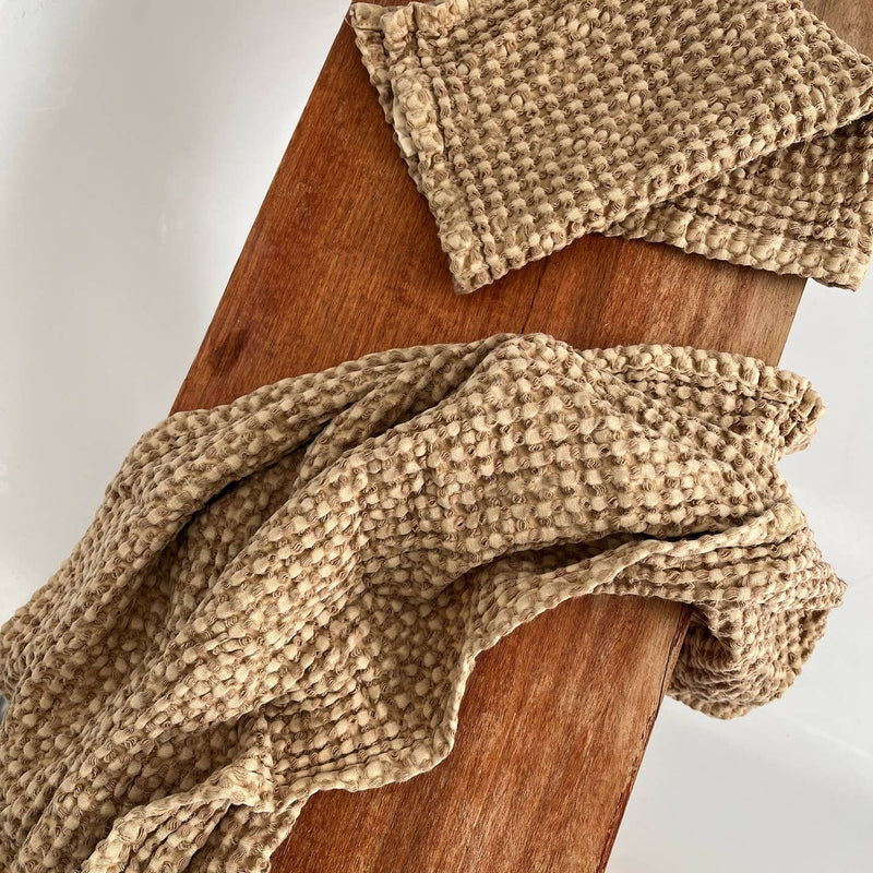 Waffel Tea Towel | clay