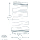 Turkish Beach Towel | Tan & Ivory