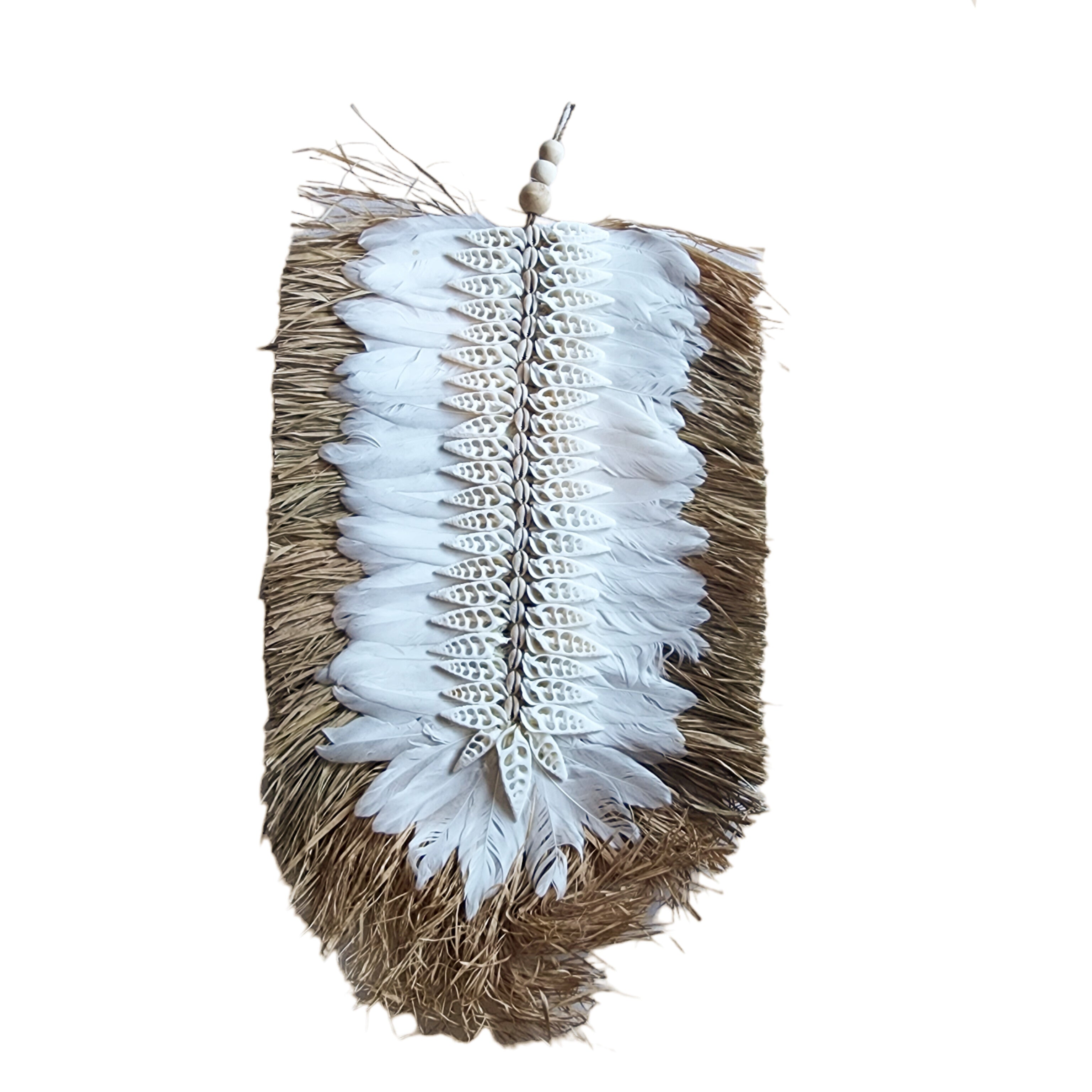 Raffia Feather Wall Hanging | Raffia Wall Hanging – BohoAbodeOnline