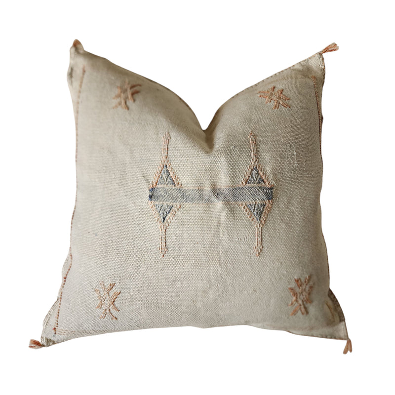 Cactus Silk Cushion | Ivory #0004