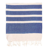 Turkish Beach Towel | Navy & Ivory