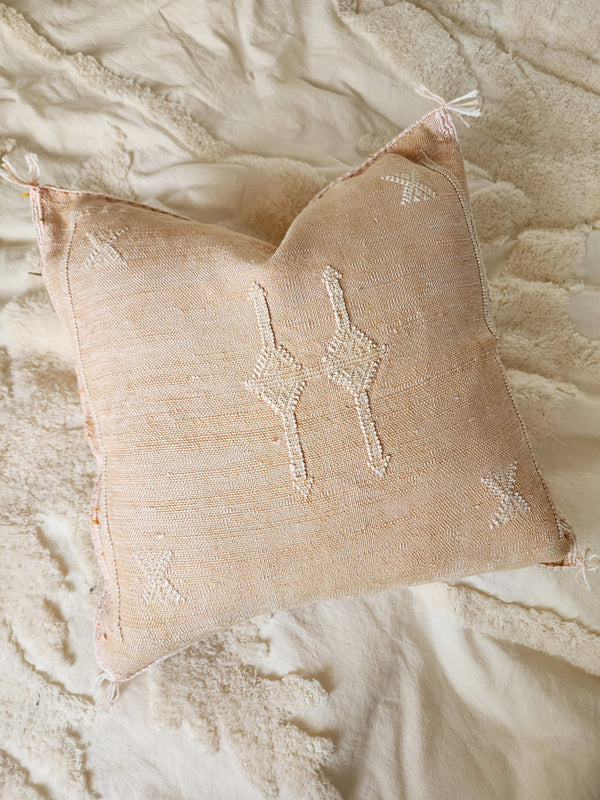 Cactus Silk Cushion | Peach #0002