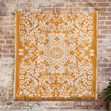 Golden Slumbers Woven Cotton Throw | Picnic Blanket