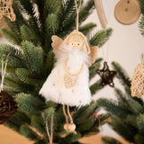 Christmas Angel Ornament | White & Gold