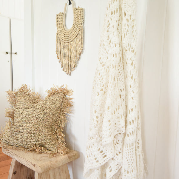 Beaded Tribal Necklace Wall Hanging