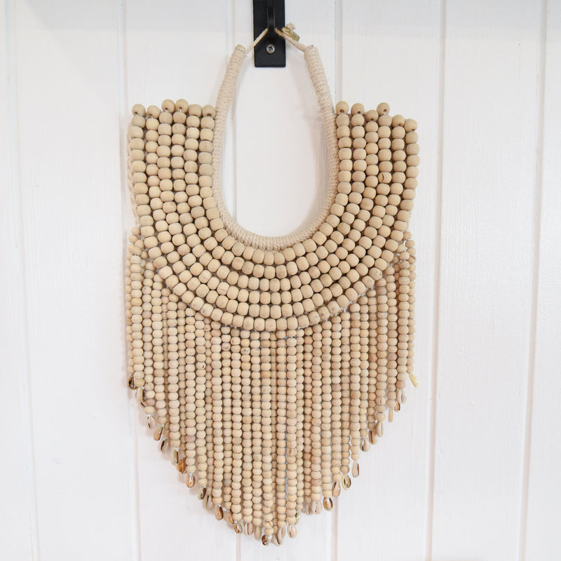 Beaded Tribal Necklace Wall Hanging
