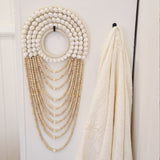White Shell Beaded Wall Hanging