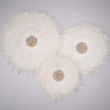 White Feather Juju Hat-Boho Abode-bali,decor,feather,handmade,juju,juju hat,shell,wall decor,wall hanging,white