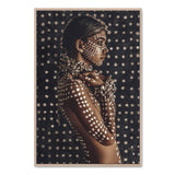 Bohemian Tribal Woman-Boho Abode-Art Print,Bohemian,Boho,Canvas,Framed Print,gypsy,gypsy woman,moroccan,portrait,Print,rustic,tan,tribal,tribal woman,woman