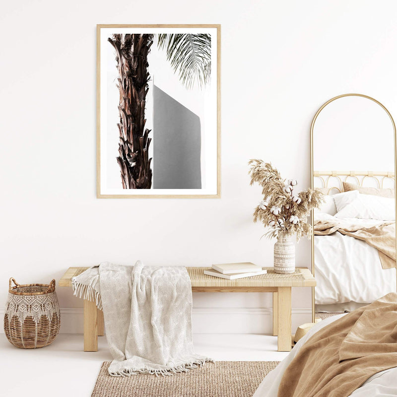 Palm Tree shapes-Boho Abode-architecture,Art Print,Bohemian,Boho,Canvas,coast,coastal,Framed Print,hamptons,neutral,palm,palm tree,portrait,Print,timber door,white