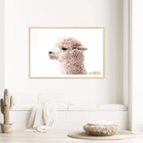 Neutral Llama-Boho Abode-animal,Art Print,beige,Bohemian,Boho,Canvas,cream,Framed Print,horses,landscape,LLAMA,neutral,Print,rustic,stallion,tan