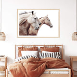 Neutral Horses-Boho Abode-animal,Art Print,beige,Bohemian,Boho,Canvas,cream,Framed Print,horse,horses,landscape,neutral,palomino,Print,rustic,stallion,tan